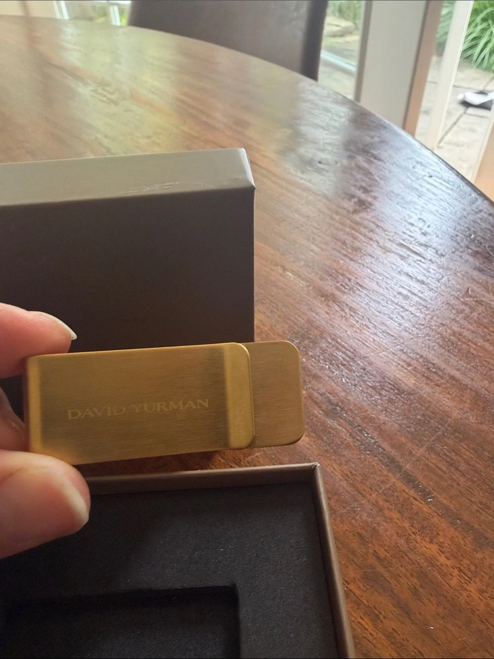 David Yurman Rose Gold Tone Money Clip